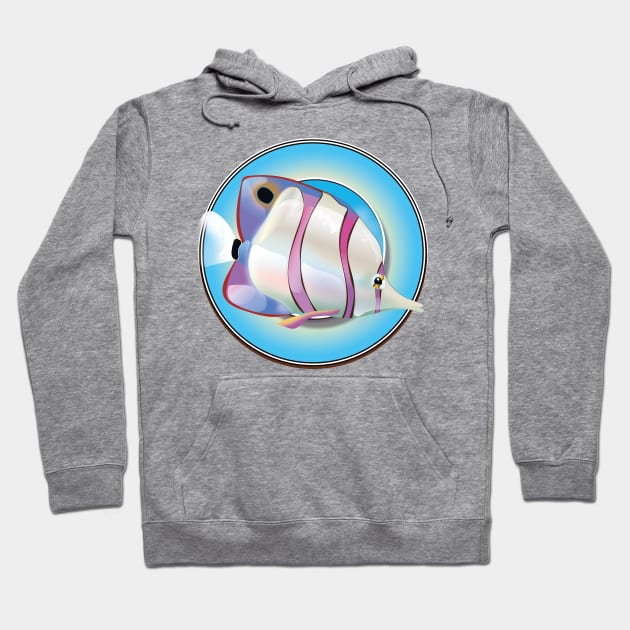 Angel fish cartoon logo Hoodie by nickemporium1